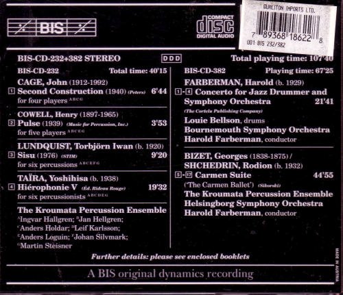 Cage/Cowell/Farberman/Bizet/&/Second Construction/Pulse/&